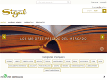 Tablet Screenshot of libreriasigal.com